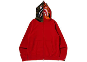 BAPE Crazy Face Full Zip Hoodie Red