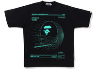 BAPE Cyber Bathing Ape Relaxed Fit Tee Black