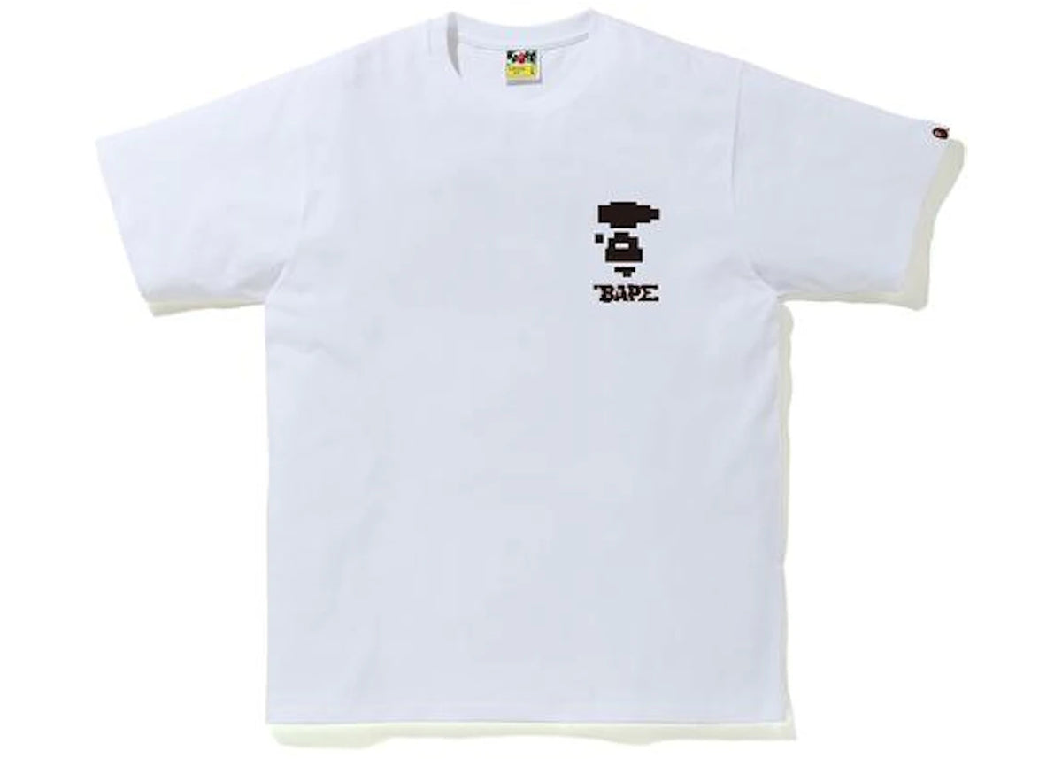 BAPE Digital Camo Tee White/Black - vue 360