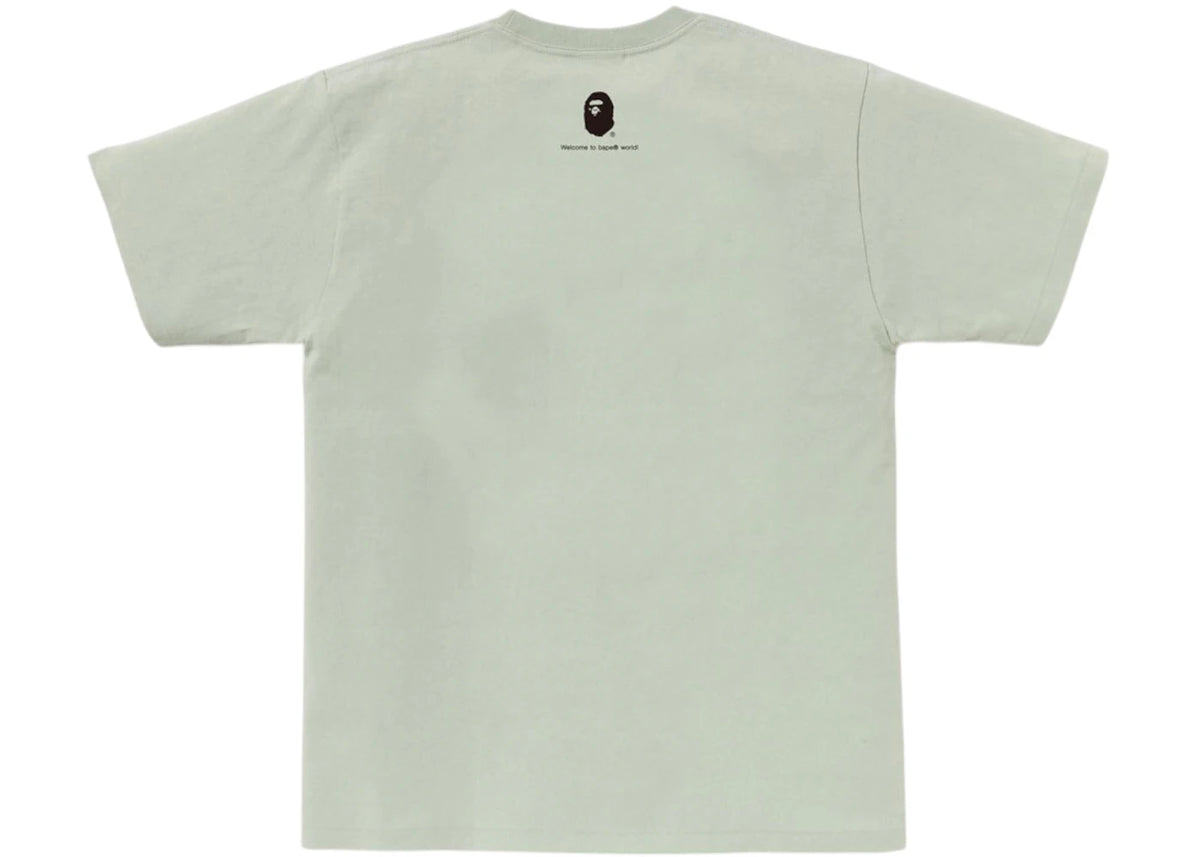 BAPE Dot Com Tee Green - vue secondaire B