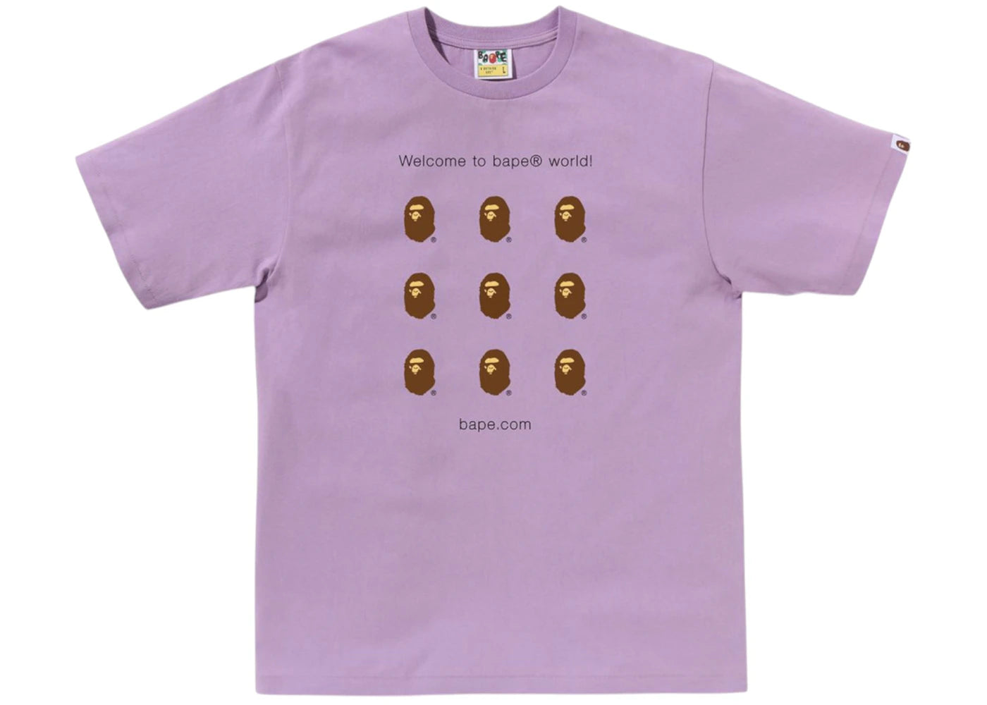 BAPE Dot Com Tee Purple - vue secondaire A