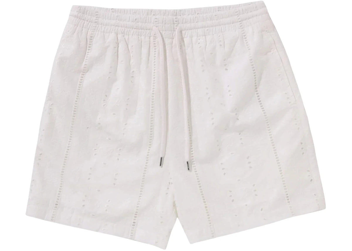 BAPE Embroidery Relaxed Fit Shorts Ivory - vue secondaire A