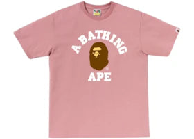 BAPE Essential College T-shirt (FW26) Pink