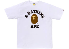 BAPE Essential College T-shirt (FW26) White - authentic BAPE apparel
