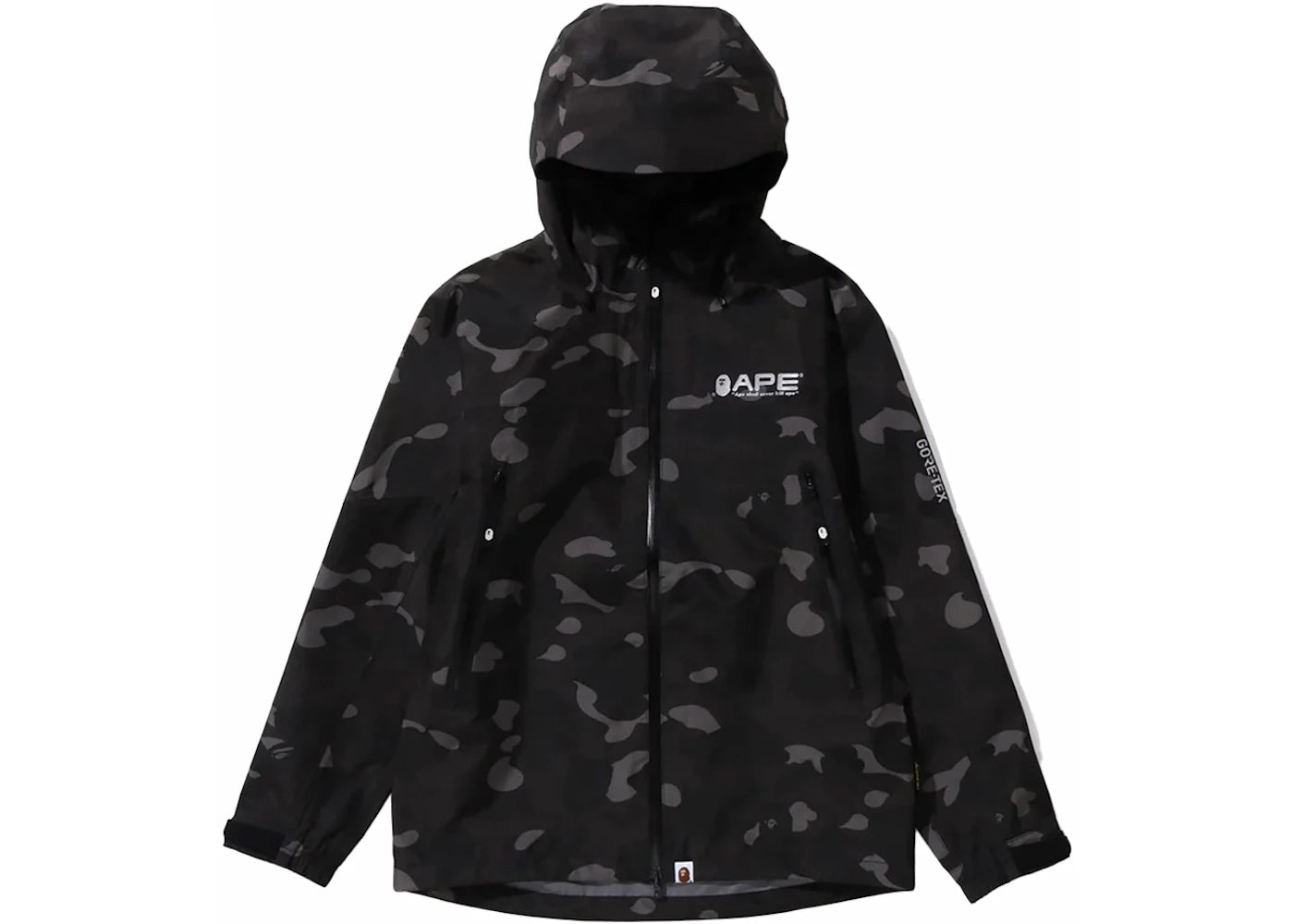 BAPE GORE-TEX Color Camo Shell Jacket Black - vue secondaire A