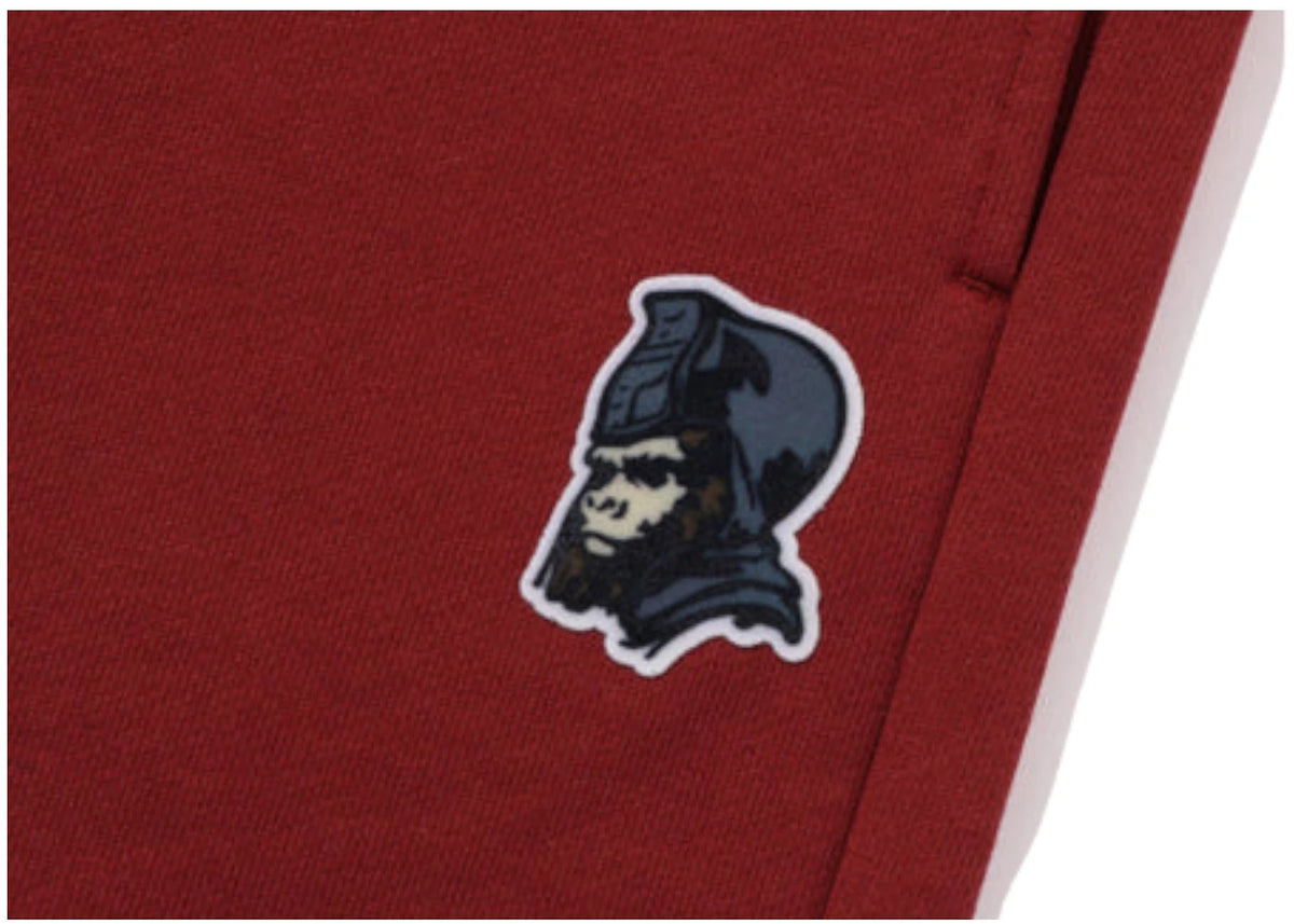 BAPE General Sweatpant Burgundy - vue secondaire A