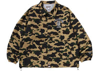 BAPE Gore-Tex Wind Stopper 1St Camo Relaxed Coach Jacket Jacket Yellow
