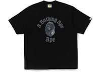 BAPE Gothic College Relaxed Fit Tee Black