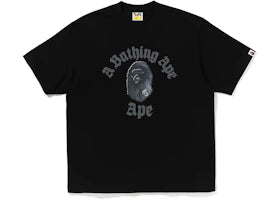 BAPE Gothic College Relaxed Fit Tee Black