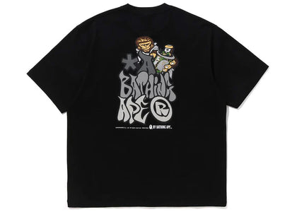 BAPE Graffiti Bape Relaxed Fit Tee Black - product view 2