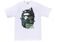 BAPE Halloween Bape Mansion Ape Head Tee White