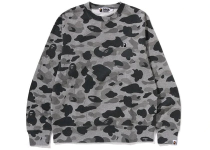 BAPE Heather Gray Camo Ape Head One Point Crewneck Gray - product view 2