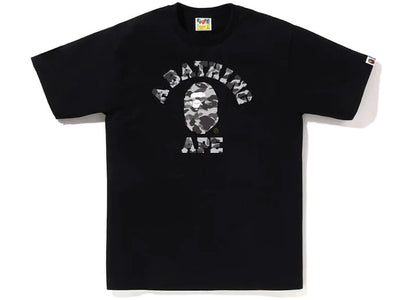 BAPE Heather Gray Camo College Tee Black - product view 2