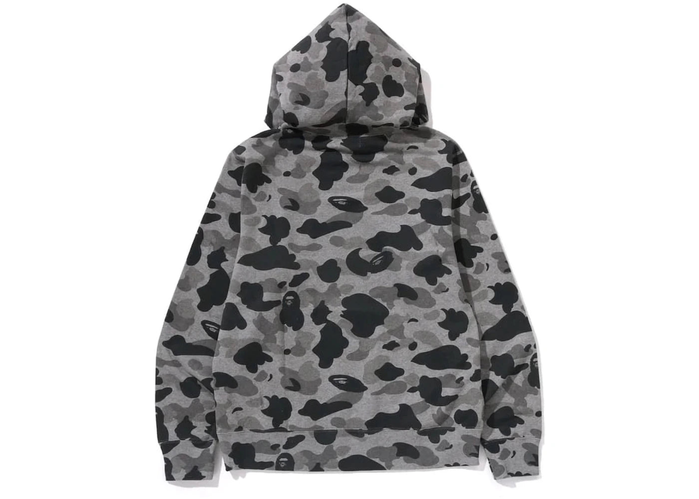 BAPE Heather Gray Camo Pullover Hoodie Gray - vue secondaire A