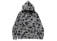 BAPE Heather Gray Camo Pullover Hoodie Gray