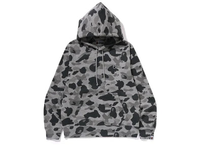 BAPE Heather Gray Camo Pullover Hoodie Gray