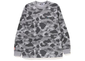 BAPE Honeycomb Camo L/S Tee Grey