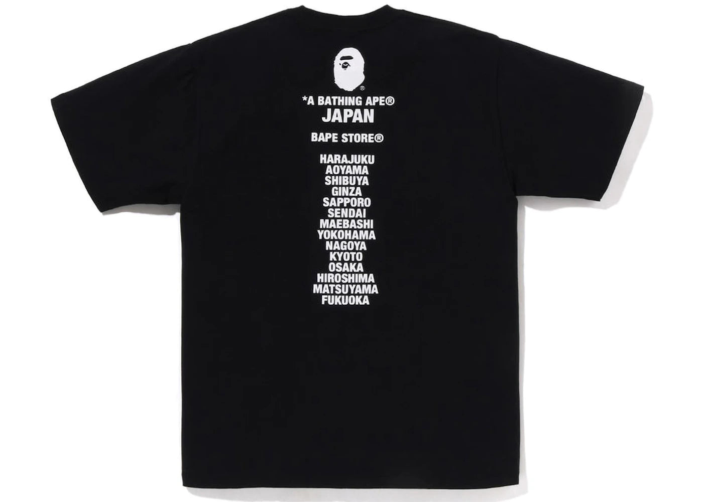 BAPE Japan Ape Head Tee Black - vue secondaire B