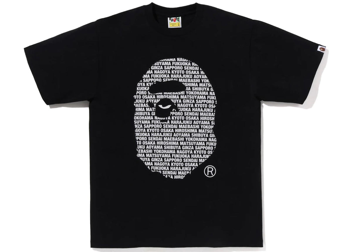 BAPE Japan Ape Head Tee Black - vue 360