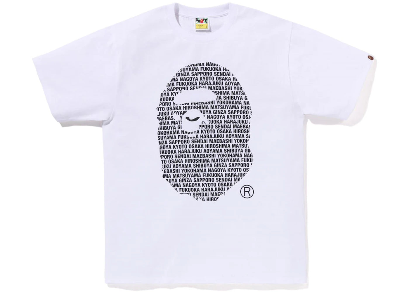 BAPE Japan Ape Head Tee White - vue secondaire A