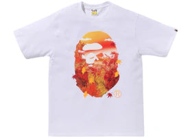 BAPE Japan Autumn Photo Ape Head Tee White