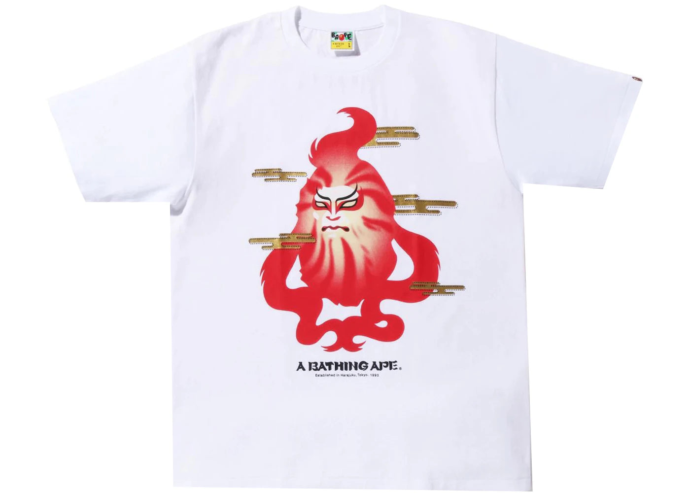BAPE Japan Culture Kabuki Tee White - vue secondaire A