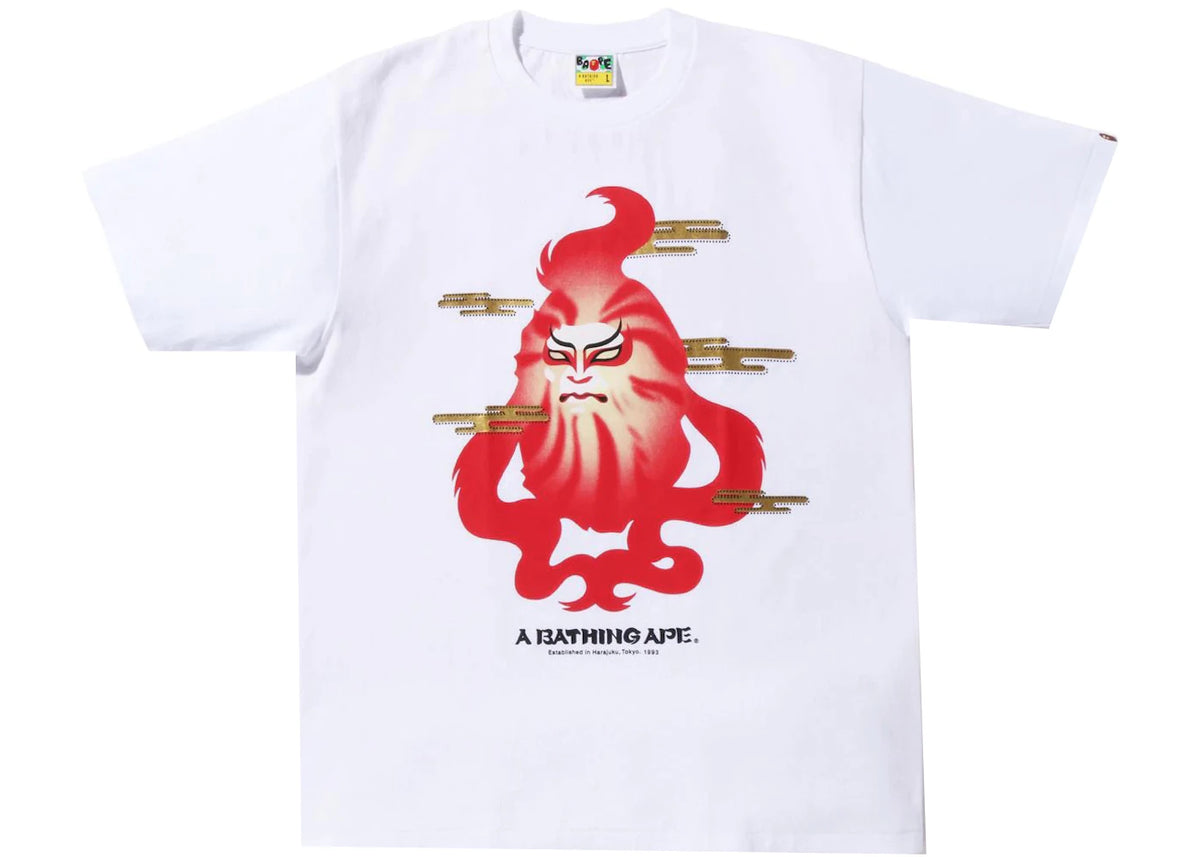 BAPE Japan Culture Kabuki Tee White - vue 360
