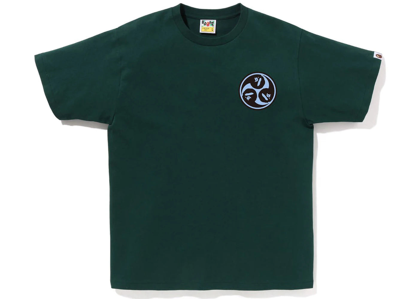 BAPE Japan Culture Mitsudomoe Tee Green - vue secondaire A