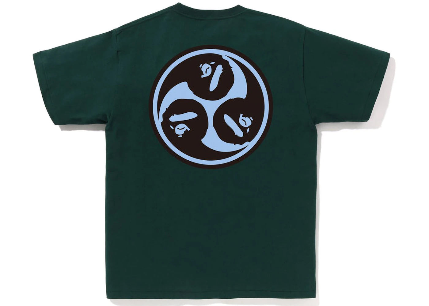 BAPE Japan Culture Mitsudomoe Tee Green - vue 360