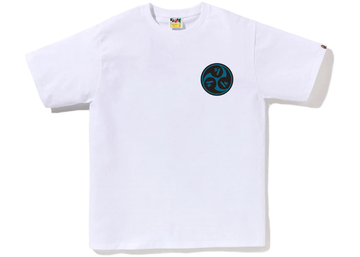 BAPE Japan Culture Mitsudomoe Tee White - vue secondaire B