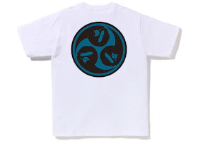 BAPE Japan Culture Mitsudomoe Tee White - vue 360