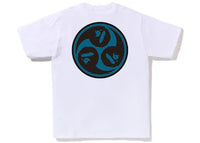 BAPE Japan Culture Mitsudomoe Tee White