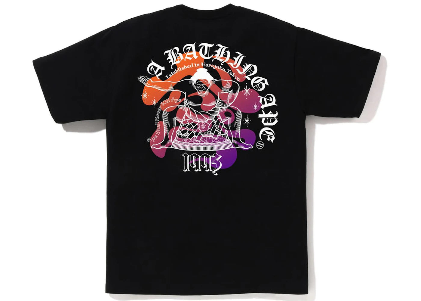BAPE Japan Culture Sumo Tee Black - vue 360