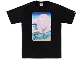 BAPE Japan Sakura Tee Black
