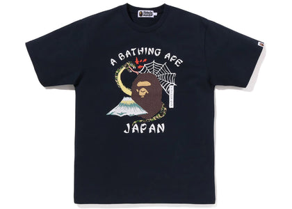 BAPE Japanese Culture Tee Navy - authentic BAPE product