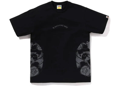 BAPE Japanese Tattoo Side Big Ape Head Tee Black