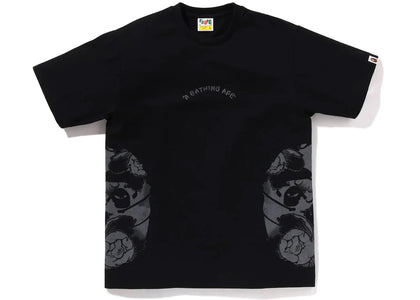 BAPE Japanese Tattoo Side Big Ape Head Tee Black - authentic BAPE product
