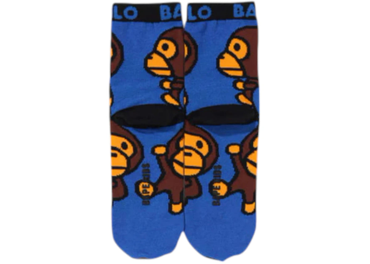 BAPE Kids Baby Milo Socks Blue - vue secondaire B