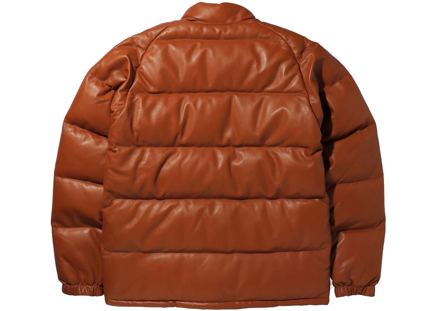 BAPE Leather Classic Down Jacket Jacket Brown - vue secondaire B