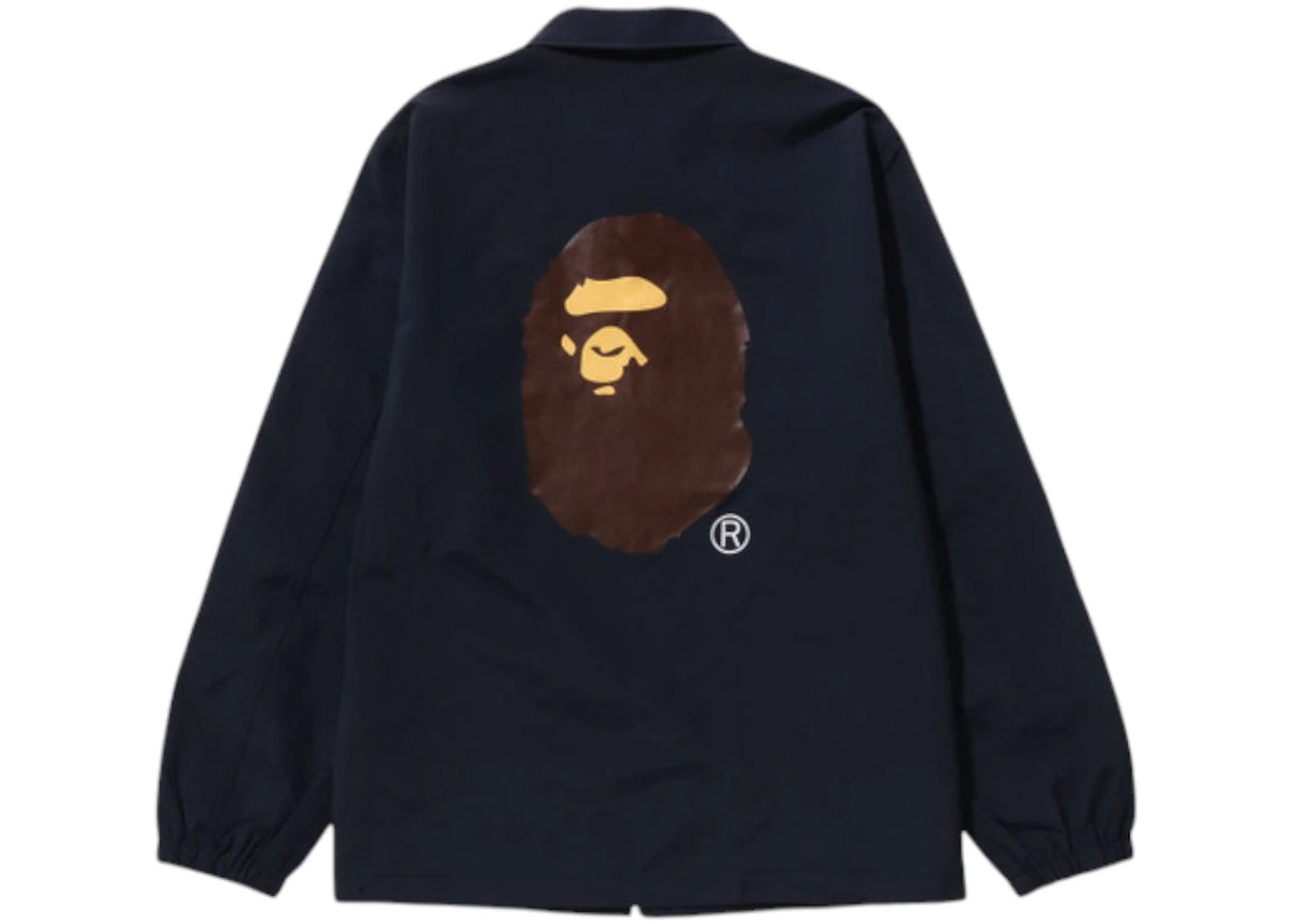 BAPE Logo Coach Jacket Navy - vue secondaire B