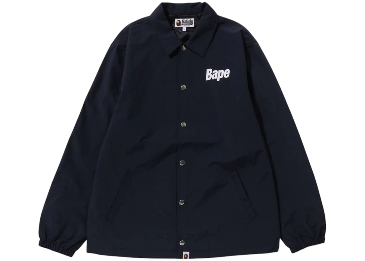 BAPE Logo Coach Jacket Navy - vue secondaire A