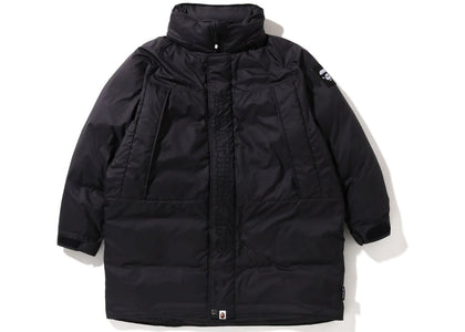 BAPE Long Relaxed Fit Down Jacket Black - apparel view 2