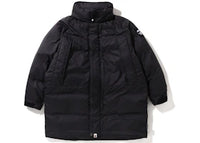 BAPE Long Relaxed Fit Down Jacket Black