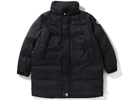 BAPE Long Relaxed Fit Down Jacket Black