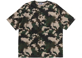 BAPE Map Camo Ape Head One Point Relaxed Fit Tee Green