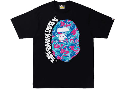 BAPE Marble Camo Ape Head Tee Black - product view 2