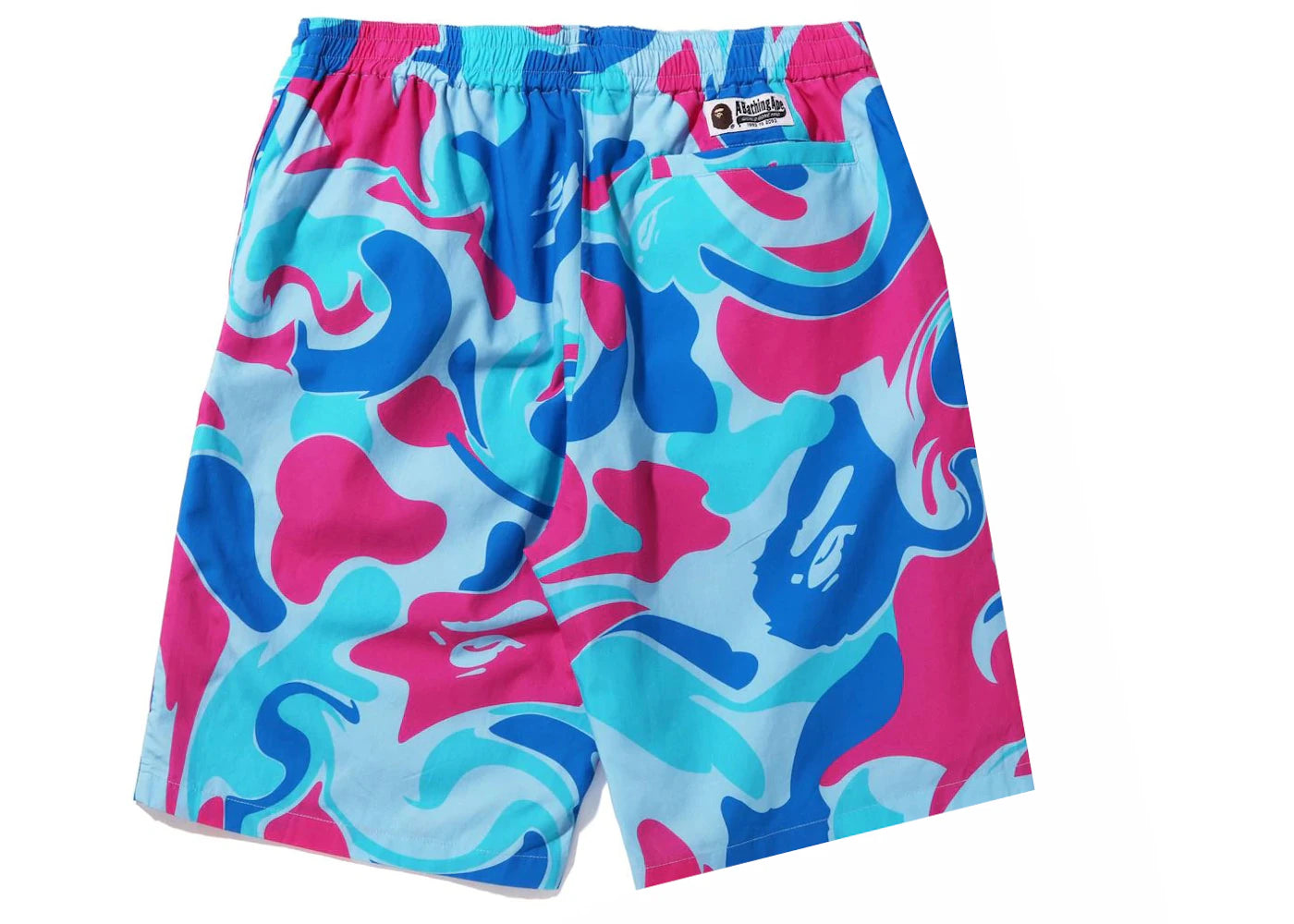 BAPE Marble Camo Shorts Blue - vue secondaire B