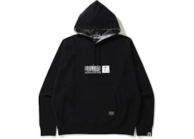 BAPE Military Loose Fit Pullover Hoodie Black - vue 360
