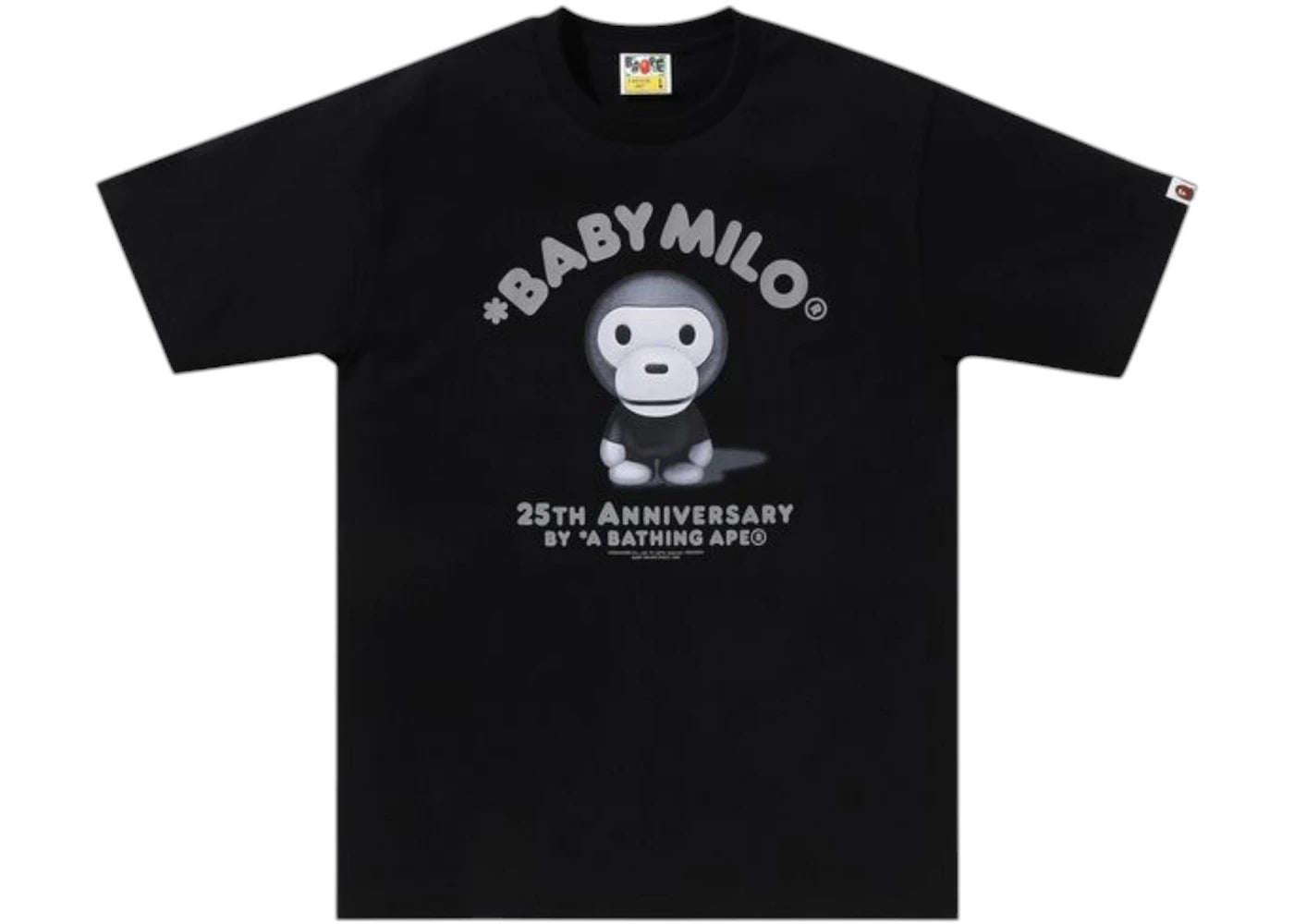BAPE Milo 25Th Anniversary Photo Tee Black - vue 360