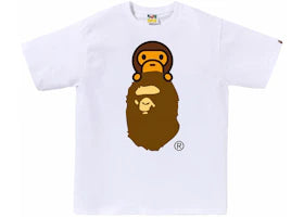 BAPE Milo On Ape Head Tee White - vue 360